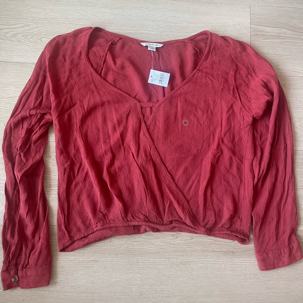 American Eagle Outfitters V-Neck Blouse